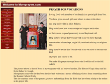 Tablet Screenshot of moreprayers.com